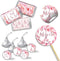 Ooh La La Watercolor Floral Paris Birthday Party Sticker Bundle Kit 429 pieces!!! Includes 60 2 Circle Stickers for Favors & Goodie Bags, 45 Mini ...