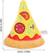 Dog Squeaky Toys Pizza Shaped Dog Toy, Puppy Biting Plush Chewing Toy for Puppy...
