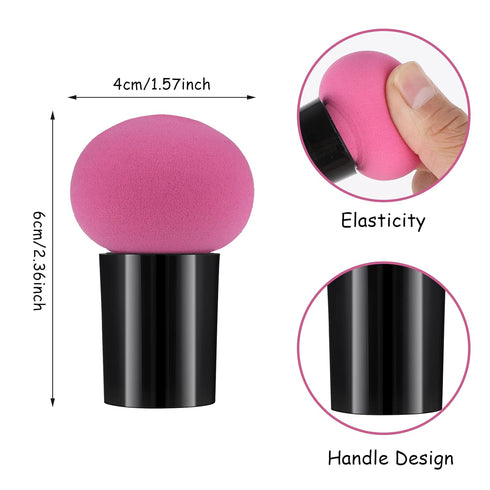 Sibba 4 PCS Makeup Eggs Sponge Beauty Blender Foundation Blending Make Up Concealer Applicator Cosmetic Face Eye Brush Set With Mini Handle Loose ...