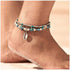 Yokawe Boho Layered Beaded Anklet Bracelets Silver Shell Turtle Anklet Chain Starfish Summer Beach Barefoot Sandals Foot Jewelry for Women and Tee...