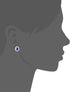 GiveAbay Essentials Sterling Silver White Sapphire Halo Oval Stud Earrings , (previously GiveAbay Collection)...
