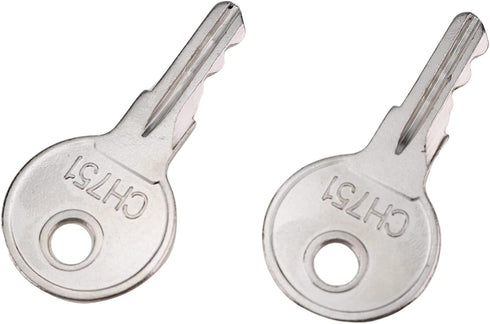 DVPARTS Universal Keys CH751 Compatible with RV Campers, Storage Lockers, Boats, Display Cases, T-Handles, Side Boxes (2)...