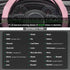Xizopucy Pink Steering Wheel Cover, Diamond Leather Bling Steering Wheel Cover, Anti-Slip Steering Wheel Protector with Crystal Rhinestones for Wo...