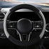 Car Steering Wheel Cover Carbon Fibre Breathable Anti-Slip Protector for Car Accessories Auto Car Without Inner Ring Grey...