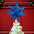 Kurt S. Adler Kurt Adler 10-Light 7-Point Capiz Star Treetop, Blue, White...