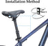 Upgraded Bike Alarm Waterproof with Remote, Electric Bicycle Door Burglar Alarm,eBike Anti Theft 113dB Loud, Adjustable Sensitivity, Scooter Acces...