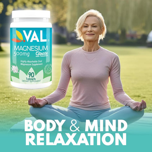 VAL MG Experts Magnesium Glycinate Plus B6 & Potassium - Stress Relief - 90 Tablets...