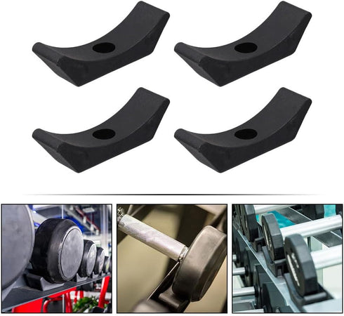 Yardwe Set of 4 Dumbbell Storage Brackets - Adjustable Weight Bar Rack - Fitness Equipment for Weight Holder Stand - Efficient Organizer Dumbbell ...