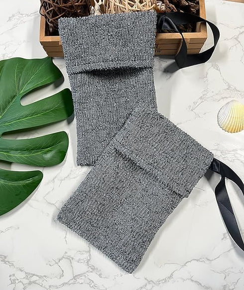 2 Pack Soap Saver Pouch, Soap Pocket or Shower,Body Scrubber Rough Sponge Exfoliator for Bath,Exfoliator for Shower...