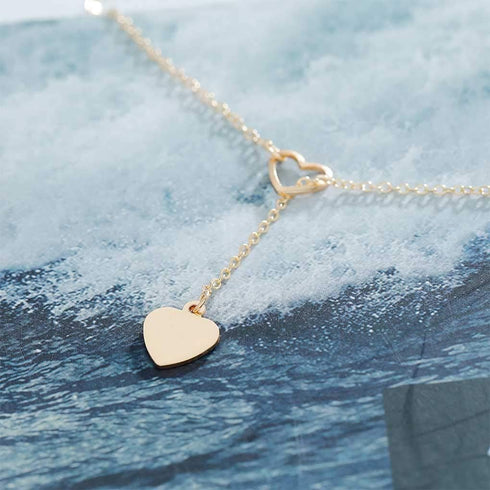 Olbye Gold Heart Necklace Choker Minimal Necklace Jewelry for Women and Girls Simple Necklace...
