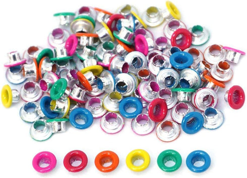FoRapid 3mm/1/8 Aluminum Quicklet Eyelets-Scrapbooking/Birthday Wedding Greeting Holiday Card/Paper Craft/Luggage Cruise Tag/DIY Album/Clothing et...