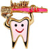Cute Sweet Teeth Tooth Brooch Pins Enamel Health Logo Toothbrush Pin Dentist Badge Brooches...