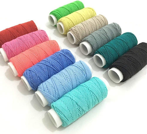 FQTANJU 12 Pcs Round Shirring Elastic Craft cord......