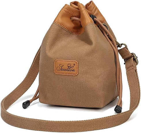 peacechaos Camera Bags,Lens Case Waterproof Canvas for SLR DSLR Compatible with Nikon/Canon/Sony/OLYMPUS/Fujifilm/Sony/Panasonic/Pentax/Samsung (K...