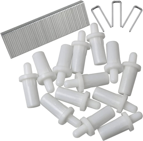 100pcs Plantation Shutter Repair Tool Spring Loaded Shutter Pins and Tilt Rod Louvers Staples for Windows...