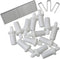 100pcs Plantation Shutter Repair Tool Spring Loaded Shutter Pins and Tilt Rod Louvers Staples for Windows...
