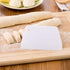 White Plastic Dough Scraper Cream Smooth Cake Flour Spatula Cutter Kitchen Baking Pastry Tool Plastic Dough Scraper Tool Spatulas Cooking Utensils...