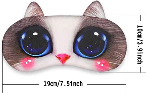 EBaokuup 12 Pack Animal Sleep Eye Mask - Soft Funny Blindfolds Sleeping Mask, Cute Cat Dog Eye Cover Eye shade for Kids Girls Men Women Plane Trav...