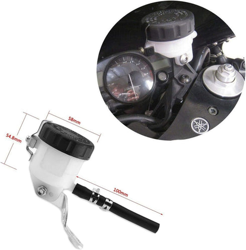 Qiilu Front Brake Reservoir for SV650 03-09 SV1000S 03-07 -R1000 01-08 Motorcycle Brake Master Cylinder Oil Reservoir Fluid Bottle...