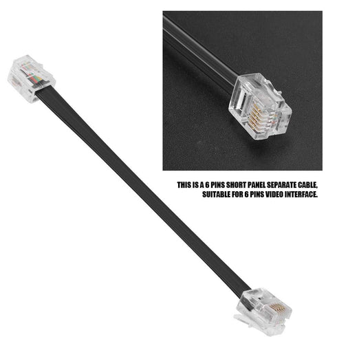 Two Way Radio 6 Pin Short Panels Separate Cable, Extension Line for FT-7800 FT-8800 Walkie Talkie...