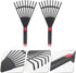 GANAZONO Hand Tools 2pcs Garden Leaf Rake Poly Shrub Rake Gardening Hand Rakes Garden Rake to Collect Loose Debris for Lawn Grass and Leaves Garde...