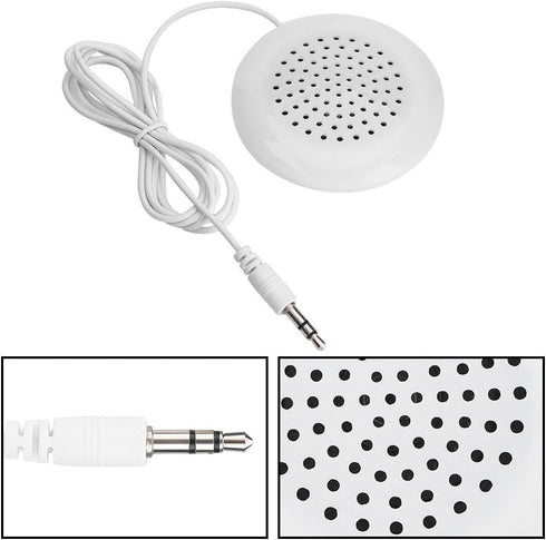 DIY Pillow Speaker, 3.5mm Wired Mini Stereo Speaker Under Pillow Speaker Unique Soft Sound for Insomnia, Compatible with MP3, MP4, CD Player, Mobi...