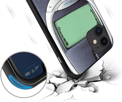 iPhone 12 Mini 5.4-in Case,Cute 3D Cartoon Funny Kawaii Soft Silicone Fashion Retro Nokia Stylish Design Skin Cover Cases?A personalized Specially...