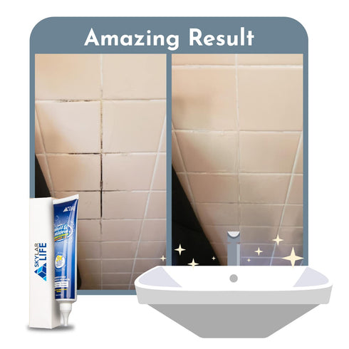 Skylarlife Home Tiles and Sealant, Rubber Stain Whitnener Gel Apply on Silicone Caulk for Bathroom, Kitchen, Joint Sealant, Rubber...