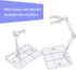 POMER Action Figure Stand, 5 Pcs Transparent Assembly Action Figure Display Holder Base Model Support Stand Compatible with 6" HG/RG/SD Gundam 1/1...