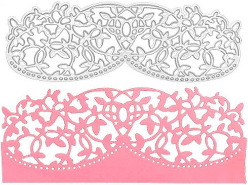 Metal Embossing European Lace Cutting Dies and Lace Die Cuts for DIY Crafts, New Year, Wedding, Valentine's, Present Greeting Cards Albums...