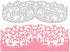 Metal Embossing European Lace Cutting Dies and Lace Die Cuts for DIY Crafts, New Year, Wedding, Valentine's, Present Greeting Cards Albums...