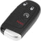 X AUTOHAUX Keyless Entry Remote Car Key Fob 433Mhz 4 Buttons M3N-40821302 for Dodge Journey 2011-2020...