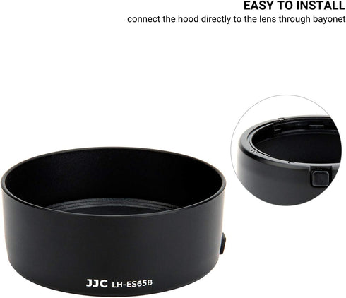 Lens Hood for Canon RF 50mm F1.8 STM on EOS R6 R5 RP R Camera, Reversible Lens Shade Replace Canon ES-65B Lens Hood, Compatible with 43mm Filters ...