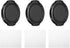 PATIKIL 39mm Lens Cap, 3 Pack Sides Pinch Snap Camera Lens Cover for Front Lens with Cloth, Suitable for 39mm Thread Universal DSLR Lenses for Nik...