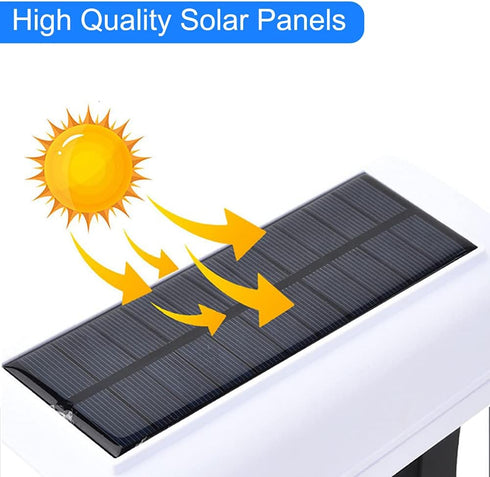 Solar Powered Fake Security Camera, Dummy Simulated CCTV Surveillance System with LED PIR Motion Sensor Detection Light for Indoor Outdoor Home, O...