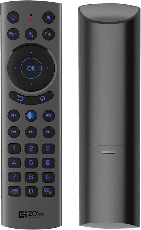 G20BTS Plus Wireless Bluetooth 5.0 Voice Backlit Remote Control Support 2.4G USB Gyroscope IR Learning Remote Control for Android TV Box(G20S Pro ...
