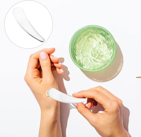 Stainless Steel Spoon Facial Cream Spatula Facial Cream Spoon Makeup Supply Spatula Makeup Tools face Cream Scoops Cream applicator Spatula Truly ...