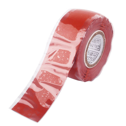 Self Fusing Silicone Tape Self Adhesive Silicone Tape Rubber Adhesive Repair Tape Bonding Wire Hose Electrical Tape Red...