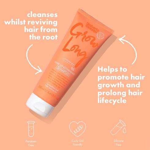 Umberto Giannini Grow Long Root Stimulating Caffeine Shampoo For Hair Growth - Vegan and Cruelty Free Haircare 8.4 FL OZ...