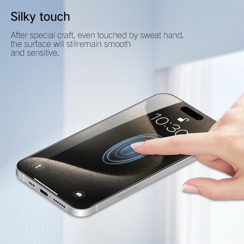 PERFECTSIGHT Anti Blue Light Screen Protector for iPhone 15 Pro 2023 6.1 inch, 6X Stronger HD Clear Blue Light Blocking Tempered Glass - Eye Prote...