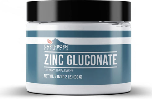 Earthborn Elements Zinc Gluconate 3 oz, Always Pure, No Fillers Or Additives...