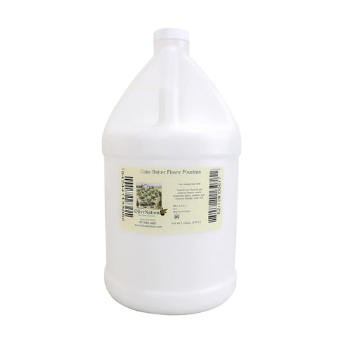 OliveNation Cake Batter Flavor Fountain, Low Sugar Flavoring for Beverages, Ice Cream, Baked Goods, , Non-GMO, Gluten Free, Kosher, Vegan - 8 ounc...
