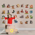 DEKOSH Alphabet Wall Decals - Colorful ABC Wall Stickers for Kindergarten, Playroom & Baby Nursery...