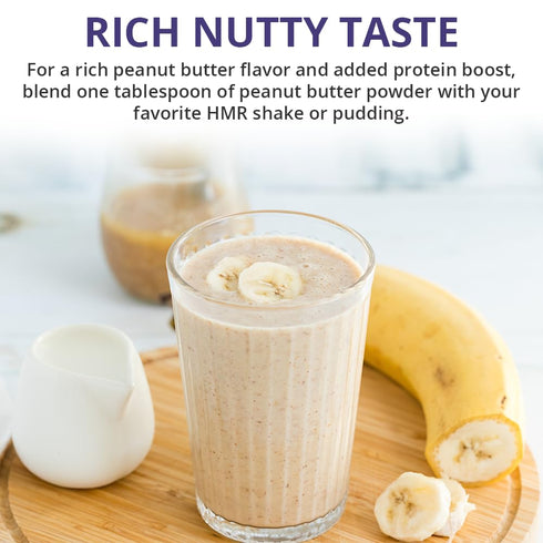 Powdered Peanut Butter by HMR, Powder Mix from Real Dry-Roasted Peanuts, 3 grams of Protein, Add to Smoothies, Shakes and Puddings, Low Carb & Ket...