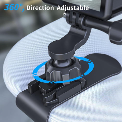 Upgrade Car Sun Visor Mount, VLOG/Video Holder Compatible with GoPro Hero 12/11/10/9/8 Black, Insta360, DJI Action 4/3 and More (1.8 * 3.7 * 2.8in...