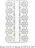 Flower Strip Frame Metal Die Cuts, Flower Lace Edge Cutting Dies Cut Stencils for DIY Scrapbooking Photo Decorative Embossing Paper Dies for Scrap...