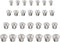 28 Pcs Dowel and Tenon Center Transfer Plugs, 1/4" 5/16" 3/8" and 1/2" Set Solid Doweling Marker Centering Pins Marker Drill Hole Tool for Woodwor...