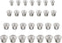 28 Pcs Dowel and Tenon Center Transfer Plugs, 1/4" 5/16" 3/8" and 1/2" Set Solid Doweling Marker Centering Pins Marker Drill Hole Tool for Woodwor...