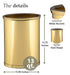 Kraftware Polished Brass Colored Mylar Designer 14” Oval Wastebasket for Home & Office...