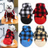 Big Dog Winter Coat Pet Plaid Hoodie Jacket Reversible Vest Cold Weather Dog Cat Clothes Pet Apparel for Medium Large Dogs Labrador Clothing (XX-L...